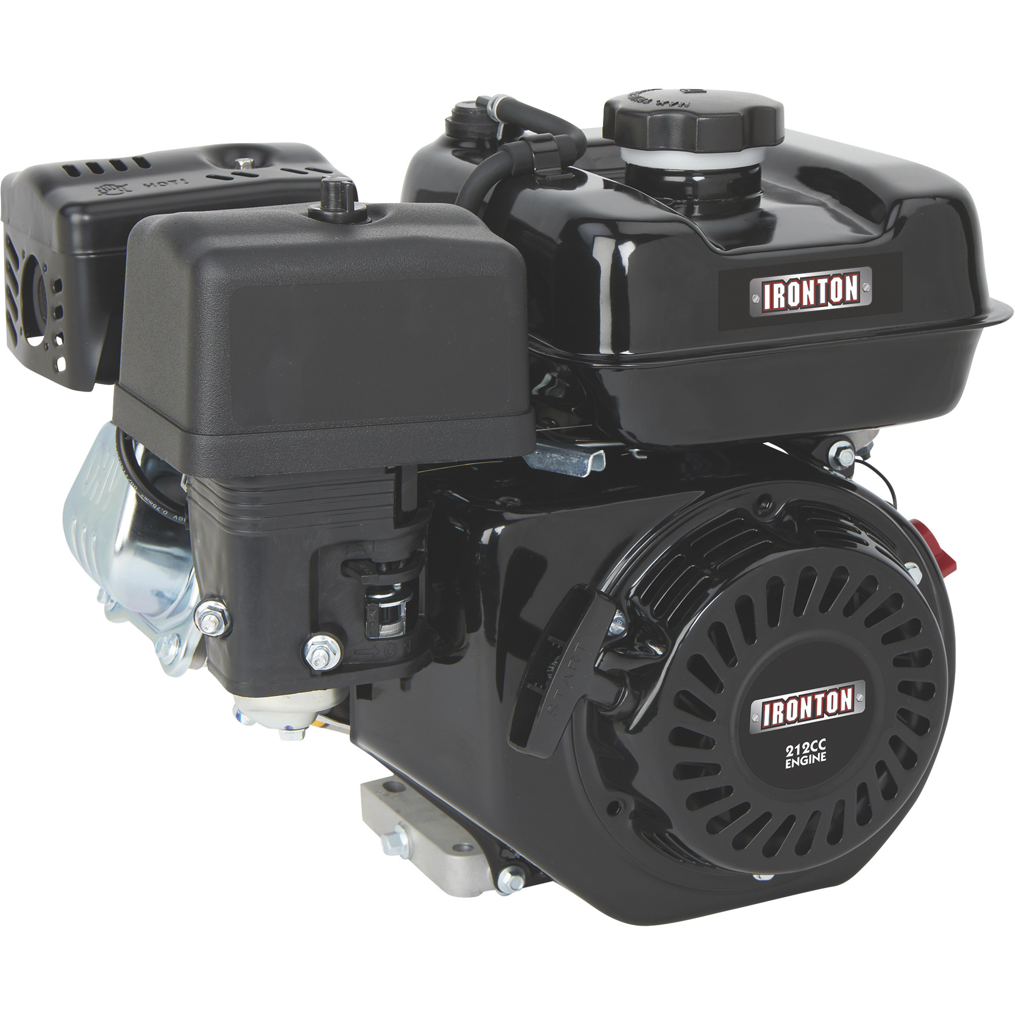 Ironton 212cc OHV Horizontal Engine with 3/4in. x 2-19/64in. Shaft